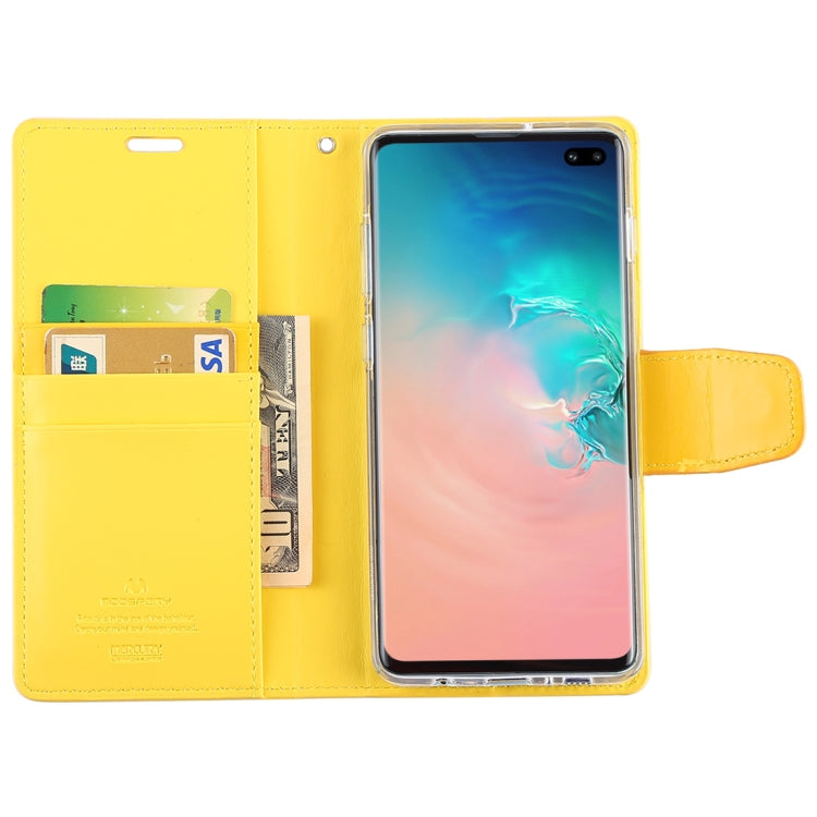 GOOSPERY SONATA DIARY Horizontal Flip Leather Case for Galaxy S10+, with Holder & Card Slots & Wallet
