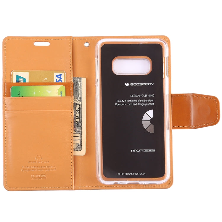 GOOSPERY SONATA DIARY Horizontal Flip Leather Case for Galaxy S10e, with Holder & Card Slots & Wallet