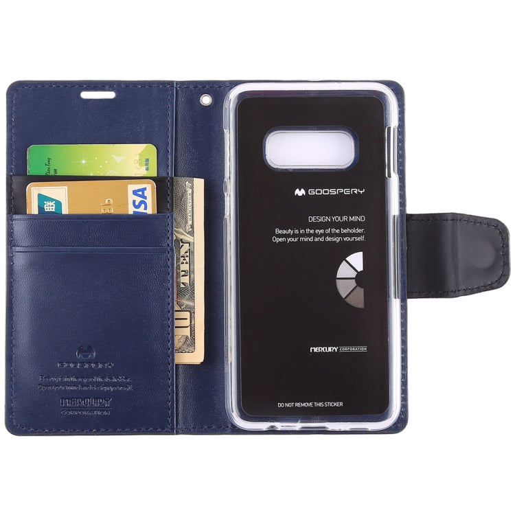 GOOSPERY SONATA DIARY Horizontal Flip Leather Case for Galaxy S10e, with Holder & Card Slots & Wallet