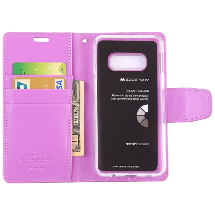 GOOSPERY SONATA DIARY Horizontal Flip Leather Case for Galaxy S10e, with Holder & Card Slots & Wallet