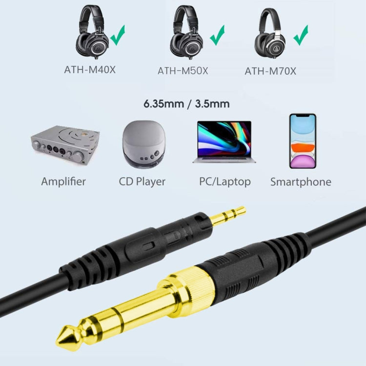 ZS0088 For Audio-Technica ATH-M50X / ATH-M40X Spring Headset Audio Cable, Cable Length: 1.4m-3m