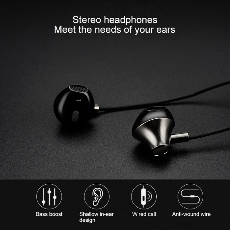 VT-1 USB-C / Type-C Interface HIFI Wire-controlled Wired Stereo Earphone