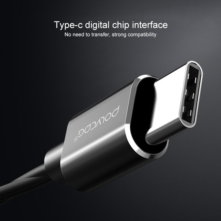 POLVCDG D6T USB-C / Type-C Interface Double Moving Circle In Ear Wired Stereo Earphone for Xiaomi / OPPO / Huawei / Vivo,Tuning Version