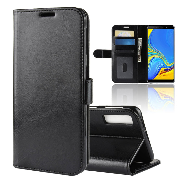 R64 Texture Single Fold Horizontal Flip Leather Case for Galaxy A7 (2018), with Holder & Card Slots & Wallet