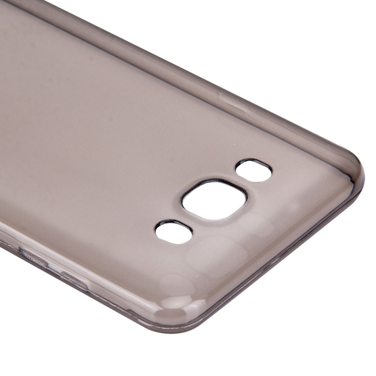 For Galaxy J7 (2016) / J710 0.75mm Ultra-thin Transparent TPU Protective Case(Grey)