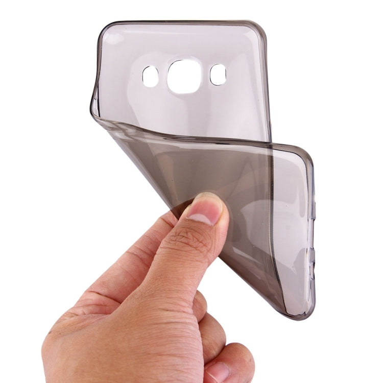 For Galaxy J5 (2016) / J510 0.75mm Ultra-thin Transparent TPU Protective Case(Grey)