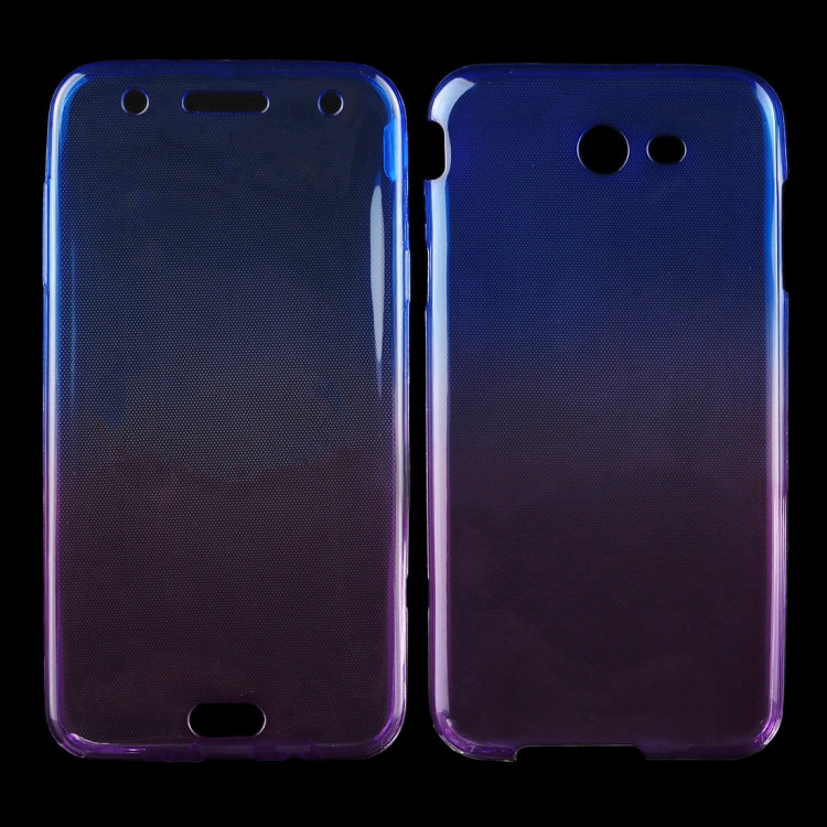 For Galaxy J5 (2017) (US Version) 0.75mm Double-sided Gradient Color Full Coverage TPU Protective Case Back Cover