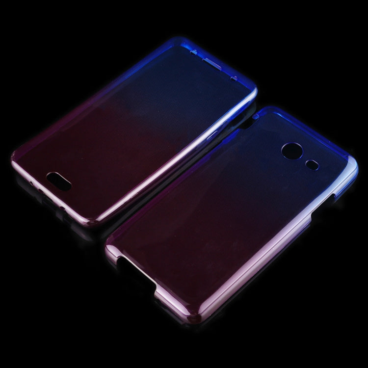 For Galaxy J5 (2017) (US Version) 0.75mm Double-sided Gradient Color Full Coverage TPU Protective Case Back Cover