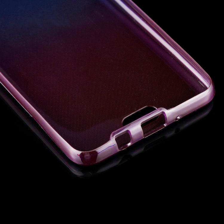 For Galaxy J5 (2017) (US Version) 0.75mm Double-sided Gradient Color Full Coverage TPU Protective Case Back Cover