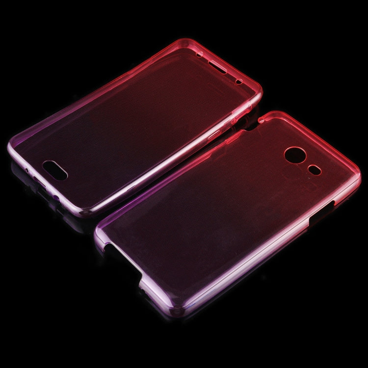 For Galaxy J5 (2017) (US Version) 0.75mm Double-sided Gradient Color Full Coverage TPU Protective Case Back Cover