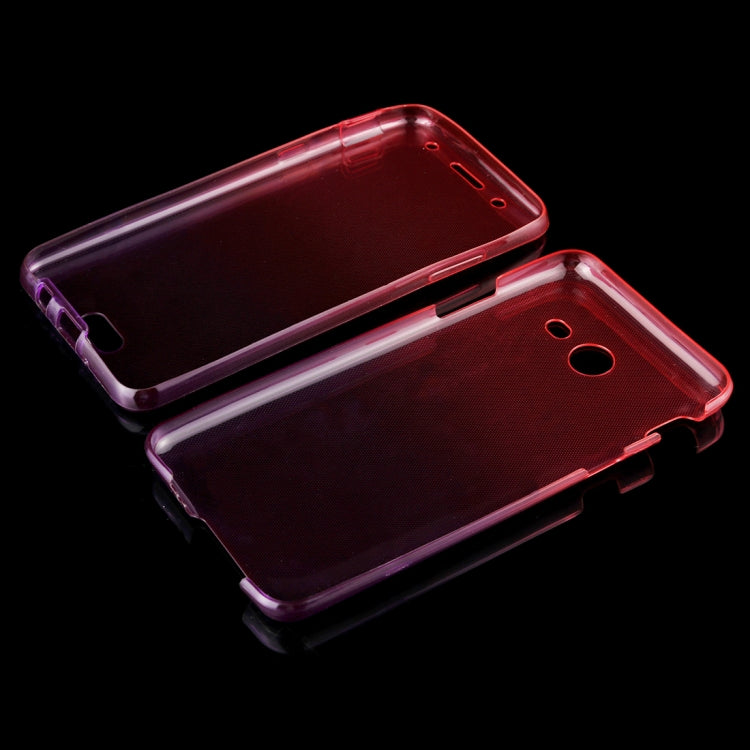 For Galaxy J5 (2017) (US Version) 0.75mm Double-sided Gradient Color Full Coverage TPU Protective Case Back Cover