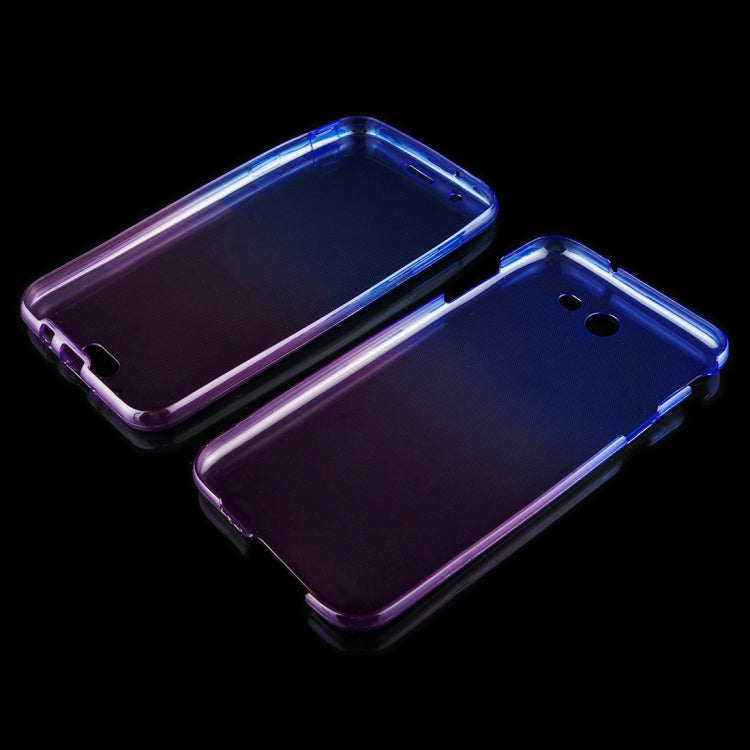 For Galaxy J7 (2017) (US Version) 0.75mm Double-sided Gradient Color Full Coverage TPU Protective Case Back Cover