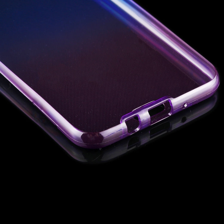 For Galaxy J7 (2017) (US Version) 0.75mm Double-sided Gradient Color Full Coverage TPU Protective Case Back Cover