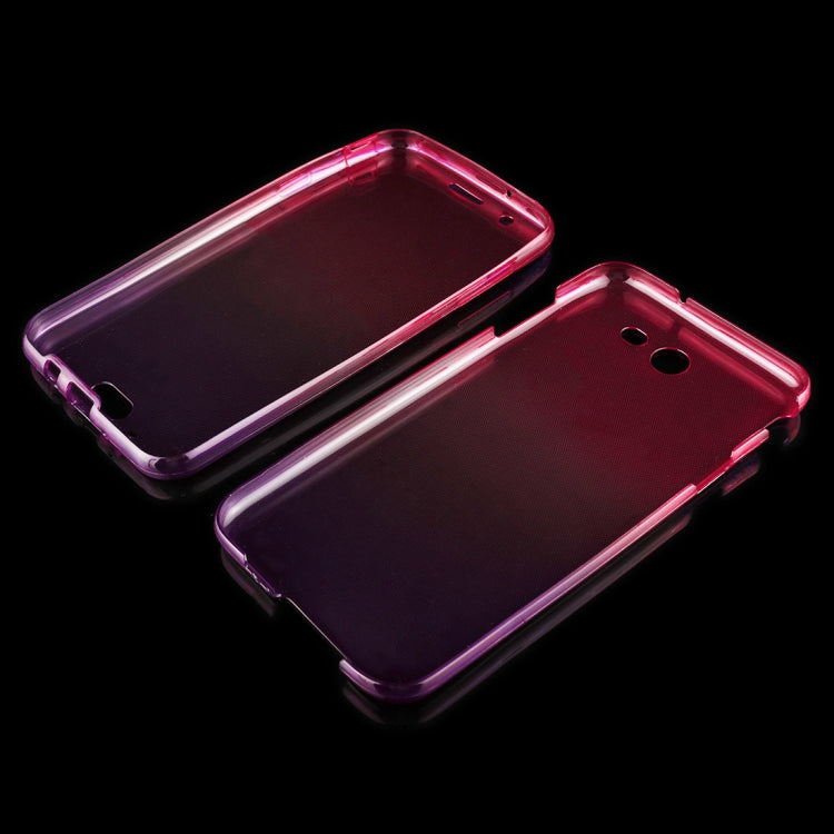 For Galaxy J7 (2017) (US Version) 0.75mm Double-sided Gradient Color Full Coverage TPU Protective Case Back Cover
