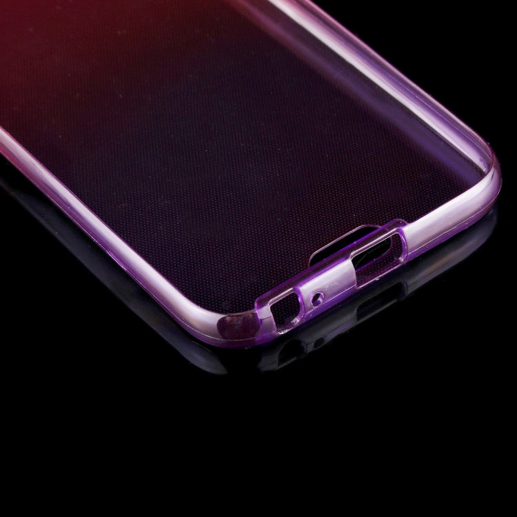 For Galaxy J3 (2017) (EU Version) 0.75mm Double-sided Gradient Color Full Coverage TPU Protective Case Back Cover