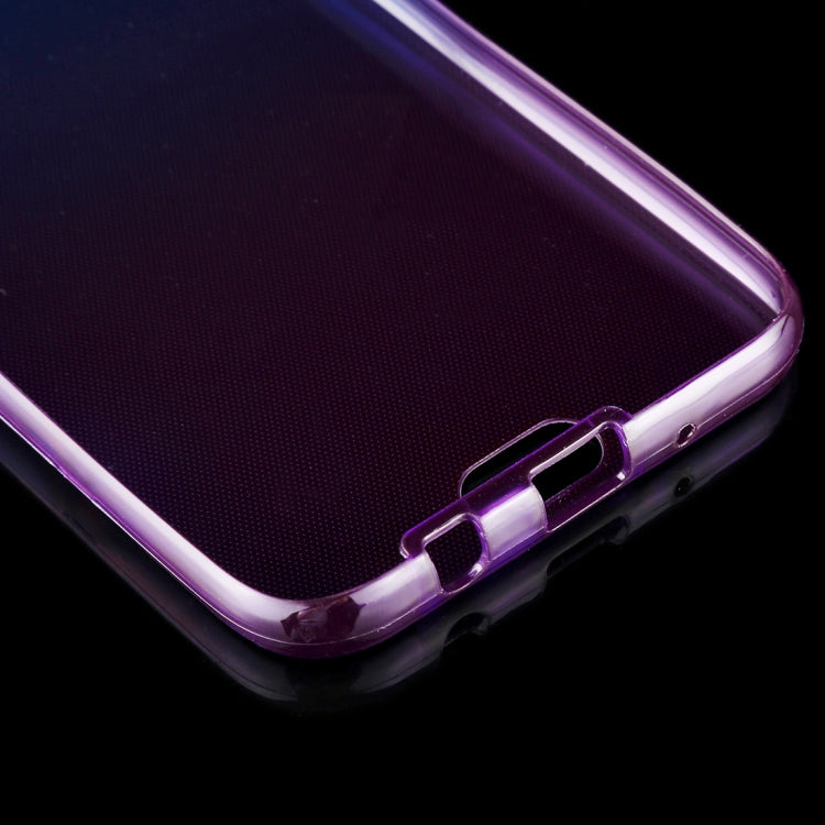 For Galaxy J7 (2017) (EU Version) 0.75mm Double-sided Gradient Color Full Coverage TPU Protective Case Back Cover