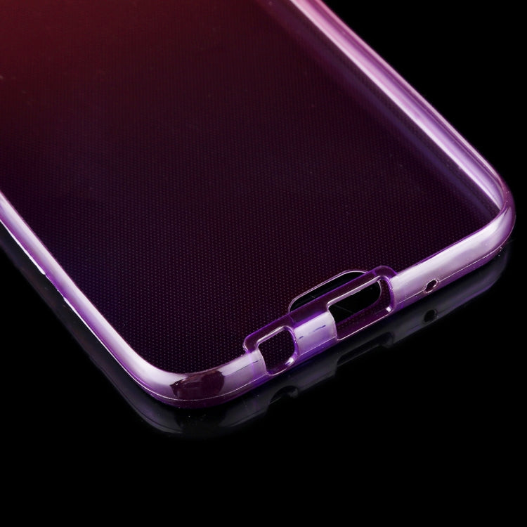 For Galaxy J7 (2017) (EU Version) 0.75mm Double-sided Gradient Color Full Coverage TPU Protective Case Back Cover