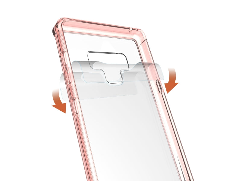 Acrylic + TPU Shockproof Transparent Armor Protective Case for Galaxy Note9
