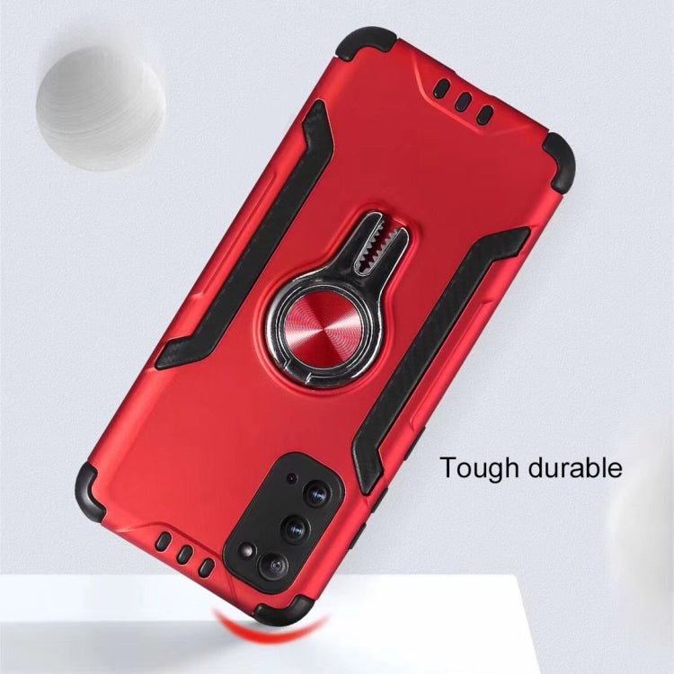 For Galaxy S20 Ultra Metal Ring Holder 360 Degree Rotating TPU + PC Protective Case