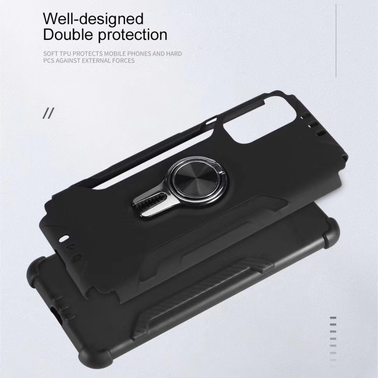 For Galaxy S20 Ultra Metal Ring Holder 360 Degree Rotating TPU + PC Protective Case
