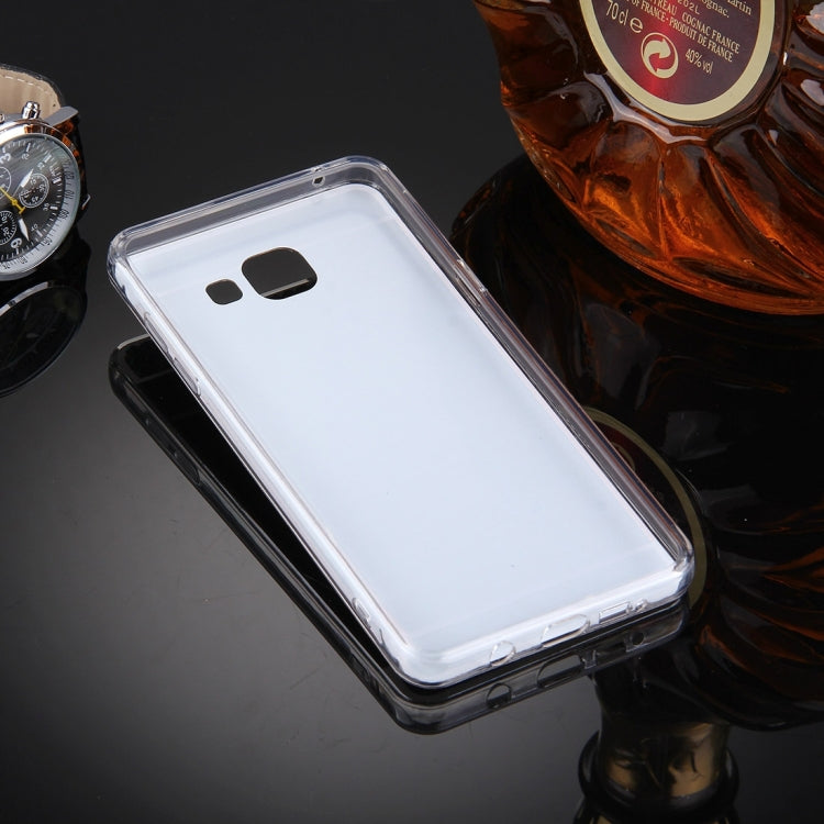 For Galaxy A3 (2016) / A310 Diamond Encrusted Electroplating Mirror Protective Cover Case with Hidden Ring Holder
