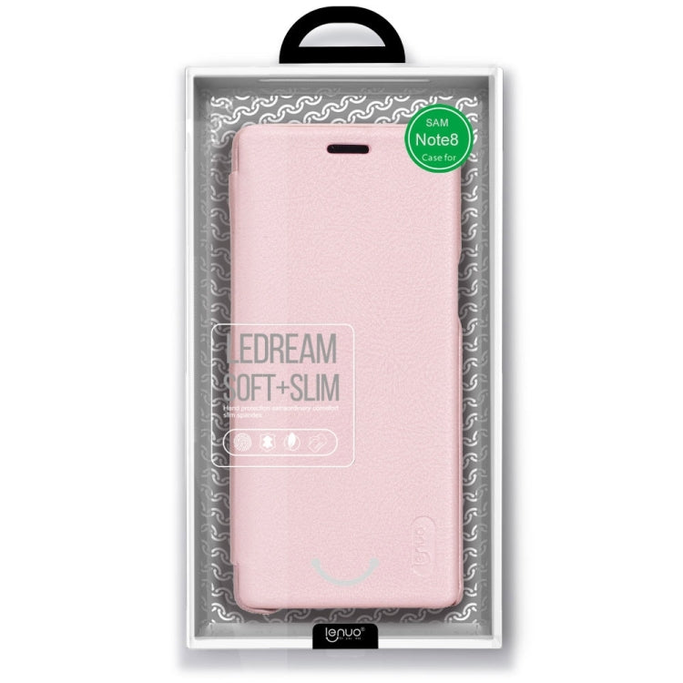 Lenuo for Galaxy Note 8 PU+PC Litchi Texture Horizontal Flip Leather Case with Card Slots