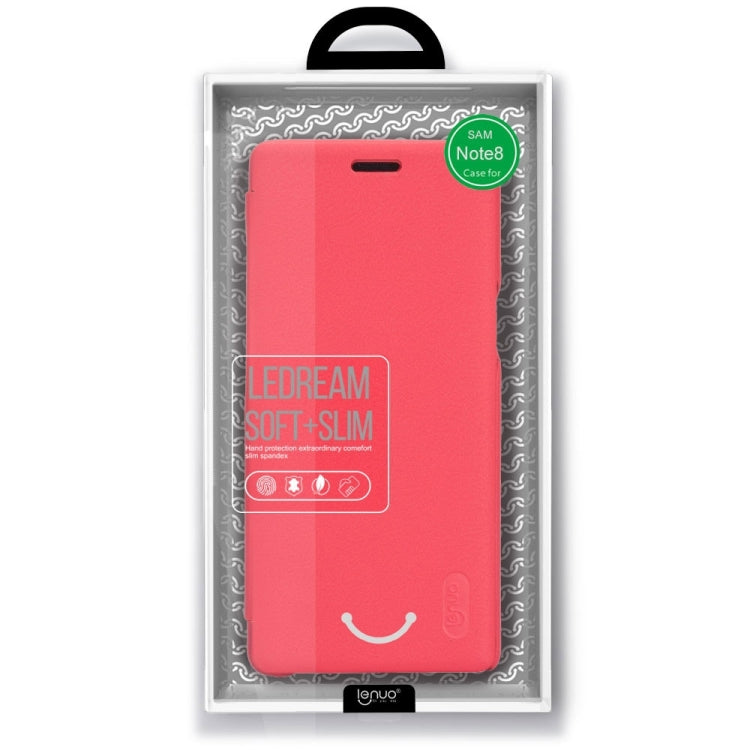 Lenuo for Galaxy Note 8 PU+PC Litchi Texture Horizontal Flip Leather Case with Card Slots