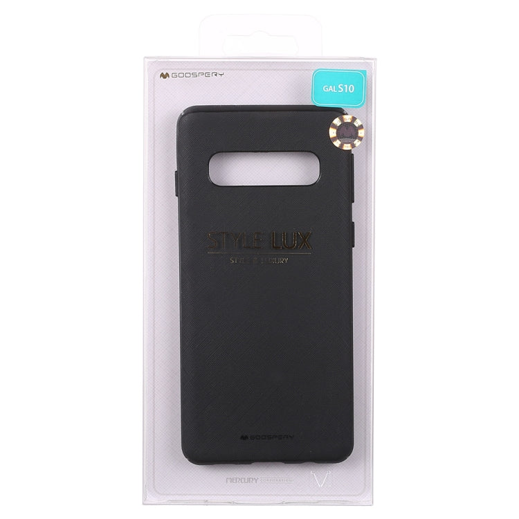 GOOSPERY STYLE LUX Series Shockproof Soft TPU Case for Galaxy S10