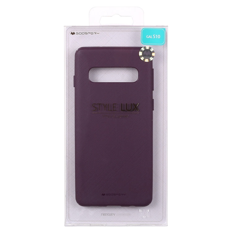 GOOSPERY STYLE LUX Series Shockproof Soft TPU Case for Galaxy S10