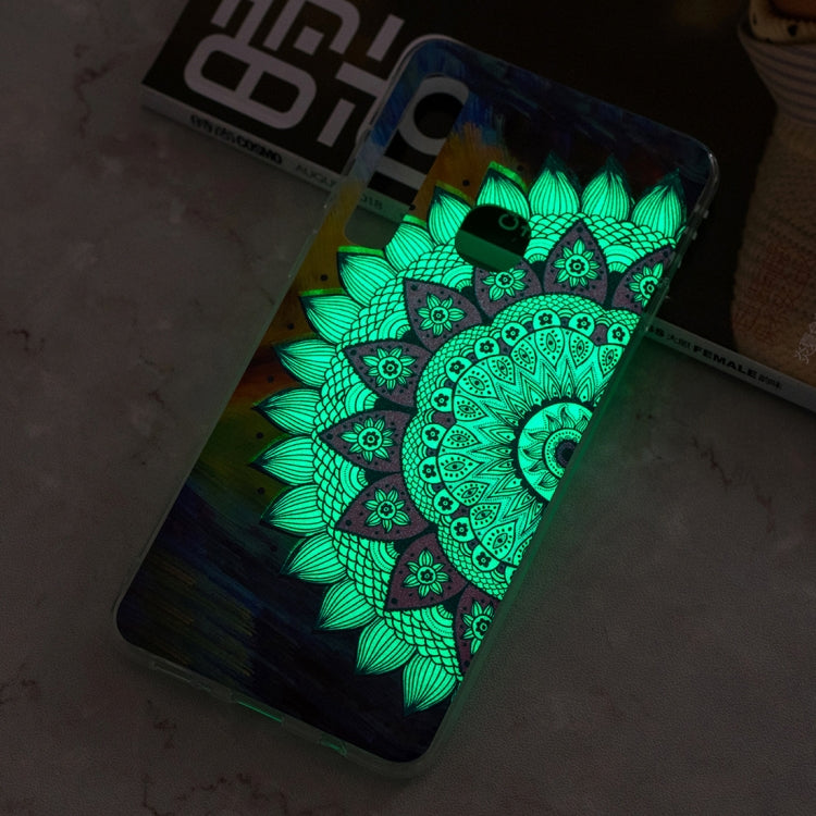 Luminous Colorful Sun Flower Pattern Shockproof TPU Protective Case for Galaxy A9 (2018) / A9s