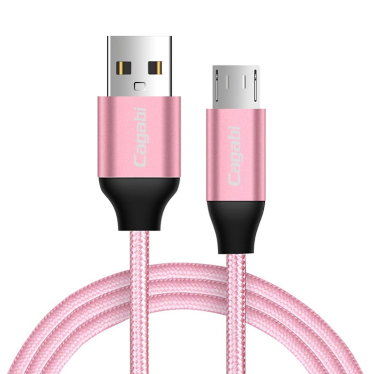 Cagabi N1-3 3m 2.4A Aviation Aluminum Alloy + Nylon Micro USB to USB Data Sync Fast Charging Cable, For Galaxy, Huawei, Xiaomi, HTC, Sony and Other Smartphones