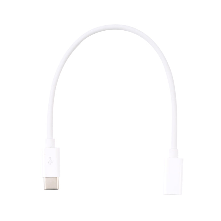USB-C / Type-C Male to Type-C Female Extended Cable, Length: 20cm (White)