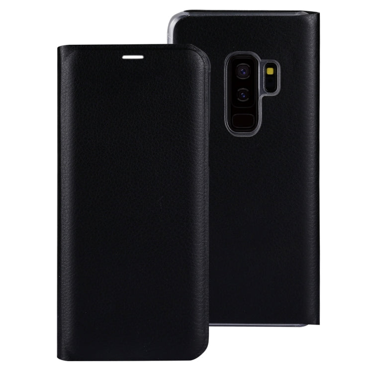 For Galaxy S9+ Ultra-thin Lichi Texture Horizontal Flip Leather Case with Card Slot