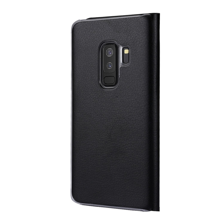 For Galaxy S9+ Ultra-thin Lichi Texture Horizontal Flip Leather Case with Card Slot