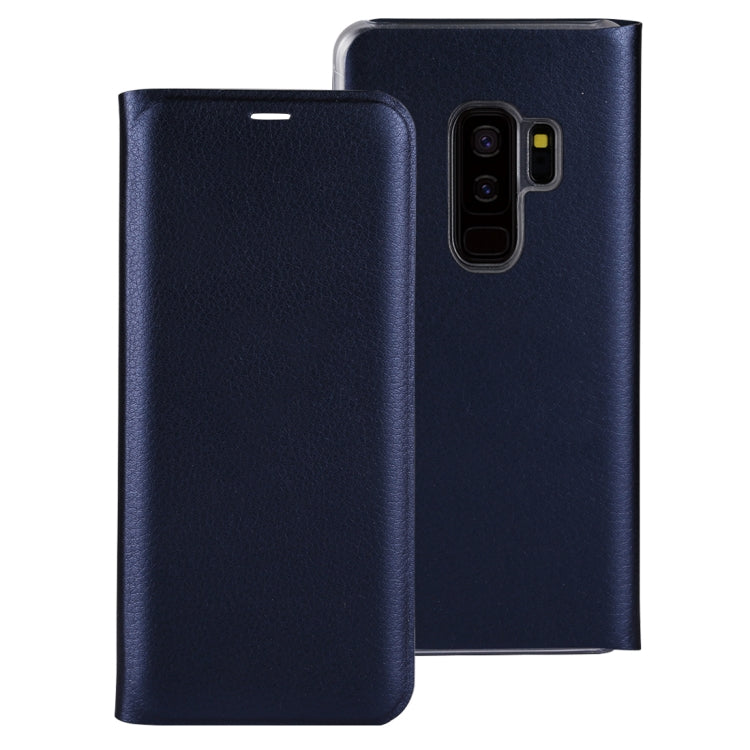For Galaxy S9+ Ultra-thin Lichi Texture Horizontal Flip Leather Case with Card Slot