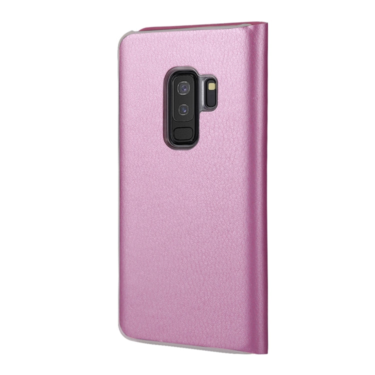 For Galaxy S9+ Ultra-thin Lichi Texture Horizontal Flip Leather Case with Card Slot