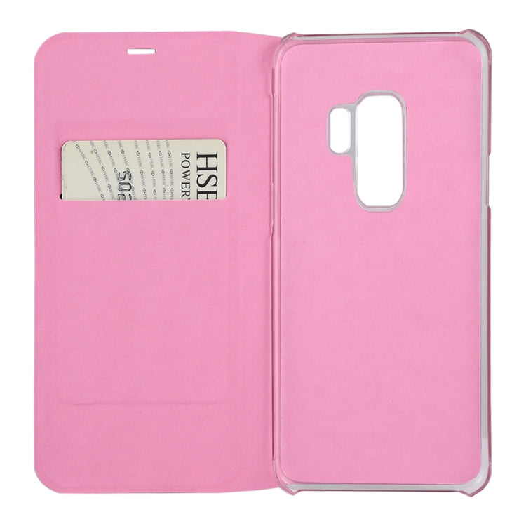 For Galaxy S9+ Ultra-thin Lichi Texture Horizontal Flip Leather Case with Card Slot