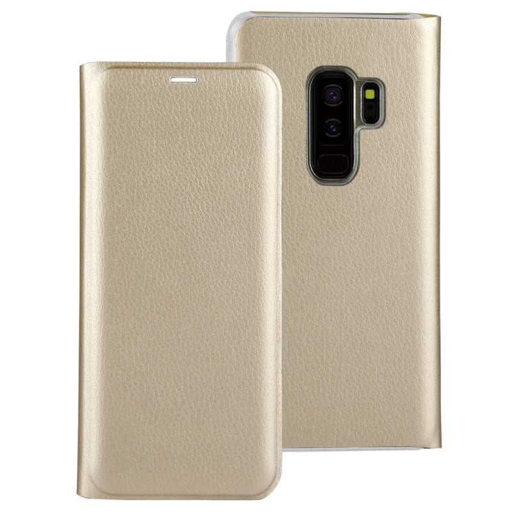 For Galaxy S9+ Ultra-thin Lichi Texture Horizontal Flip Leather Case with Card Slot