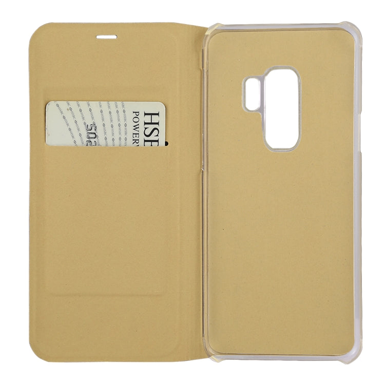 For Galaxy S9+ Ultra-thin Lichi Texture Horizontal Flip Leather Case with Card Slot