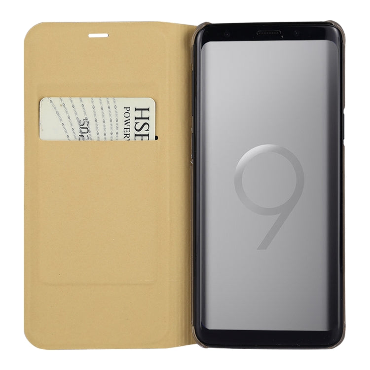For Galaxy S9+ Ultra-thin Lichi Texture Horizontal Flip Leather Case with Card Slot