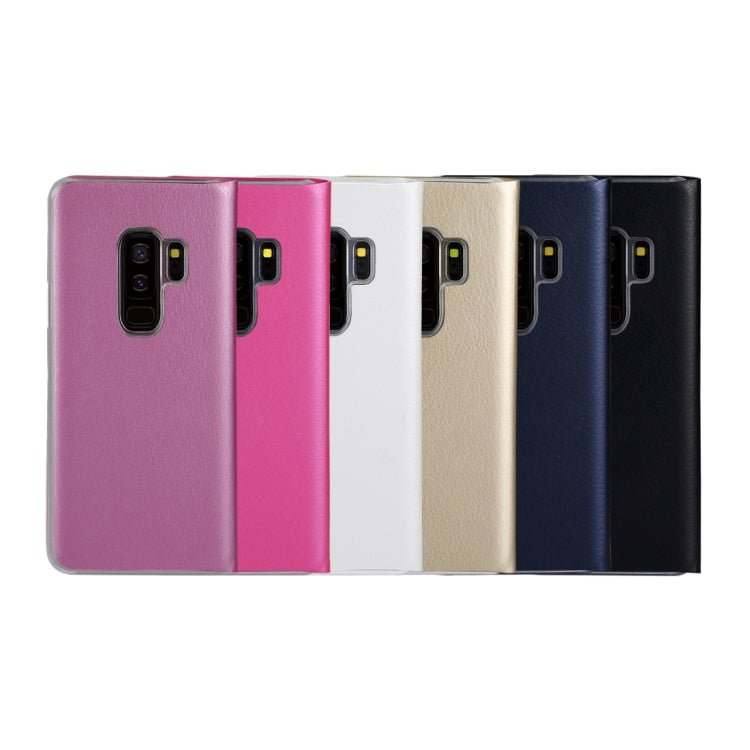 For Galaxy S9+ Ultra-thin Lichi Texture Horizontal Flip Leather Case with Card Slot