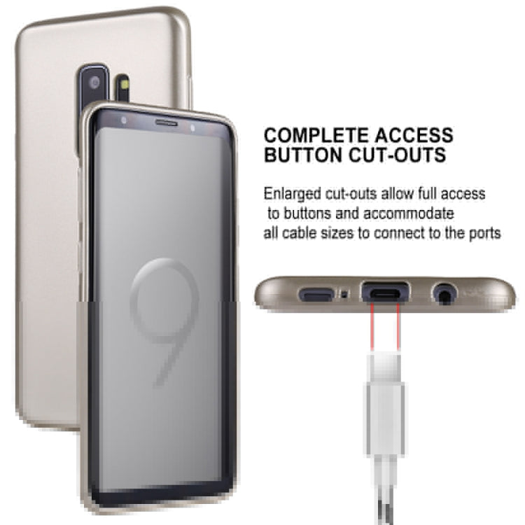 GOOSPERY I JELLY METAL for Galaxy S9+ TPU Full Coverage Soft Protective Back Case