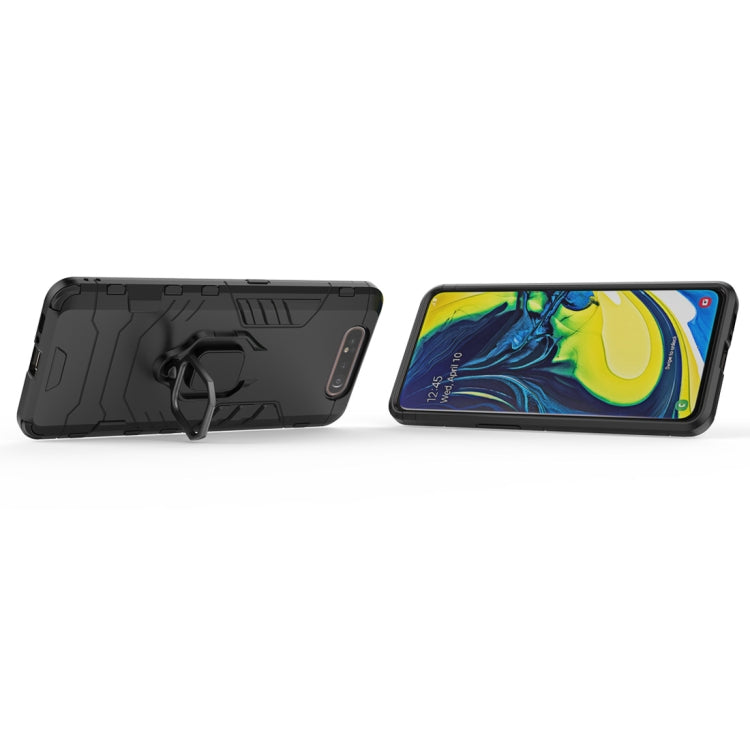 PC + TPU Shockproof Protective Case for Galaxy A80 / A90, with Magnetic Ring Holder