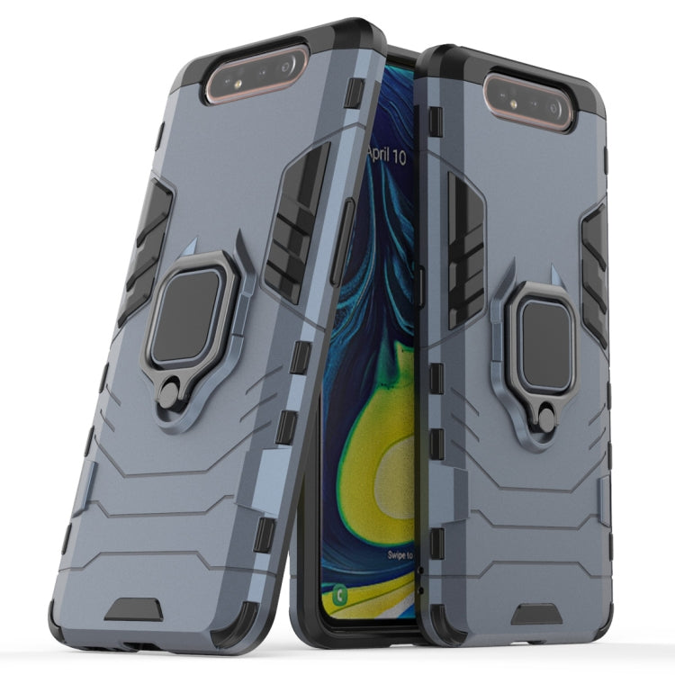 PC + TPU Shockproof Protective Case for Galaxy A80 / A90, with Magnetic Ring Holder