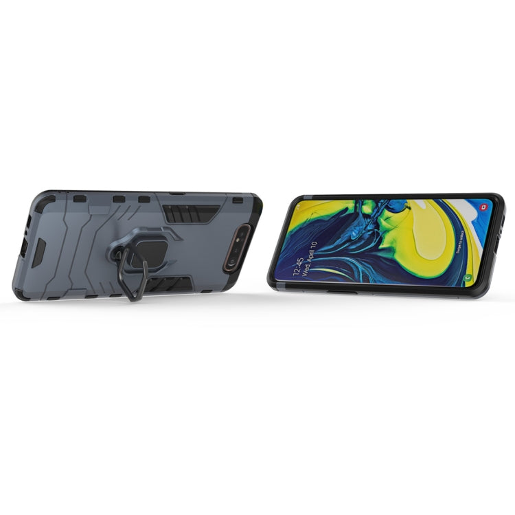 PC + TPU Shockproof Protective Case for Galaxy A80 / A90, with Magnetic Ring Holder