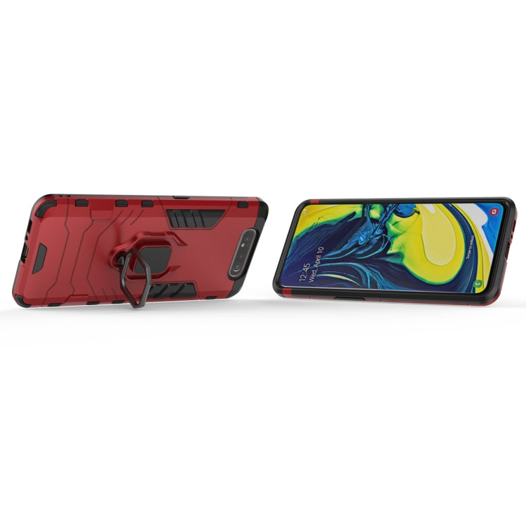 PC + TPU Shockproof Protective Case for Galaxy A80 / A90, with Magnetic Ring Holder