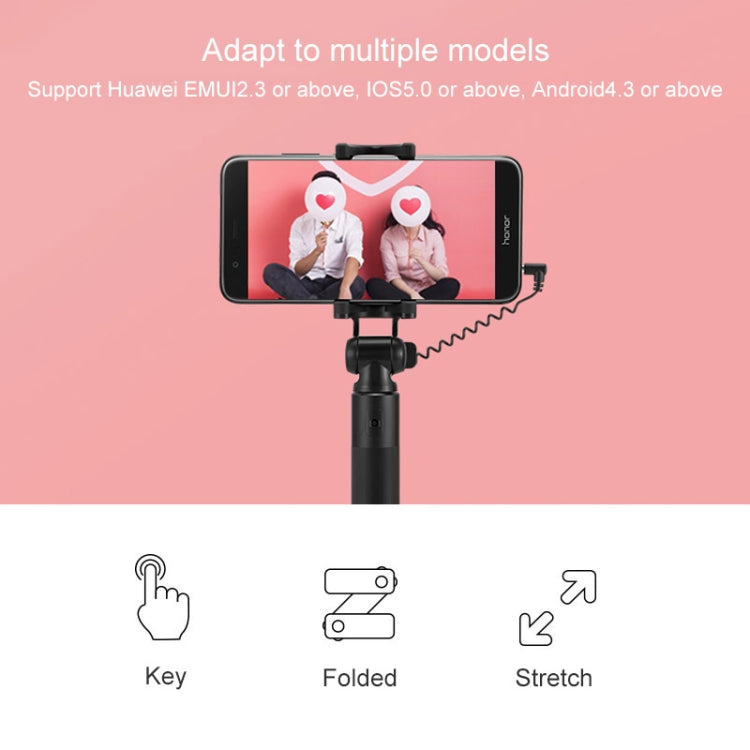 Honor Lite AF111 Mobile Phone Adjustable Selfie Stick(Black)
