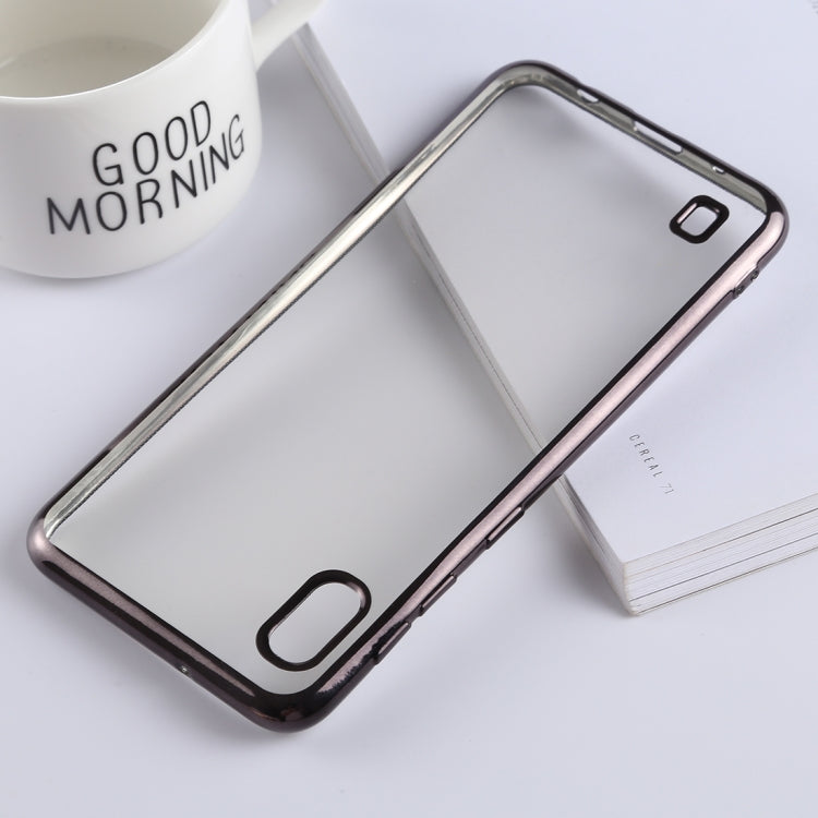 Ultra-thin Electroplating Soft TPU Protective Back Cover Case for Galaxy A10