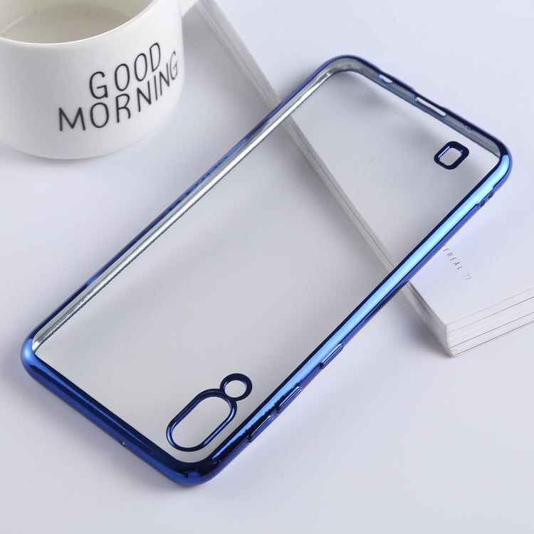 Ultra-thin Electroplating Soft TPU Protective Back Cover Case for Galaxy A10