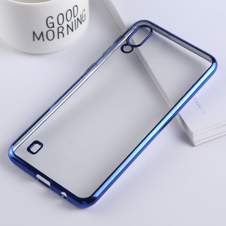 Ultra-thin Electroplating Soft TPU Protective Back Cover Case for Galaxy A10